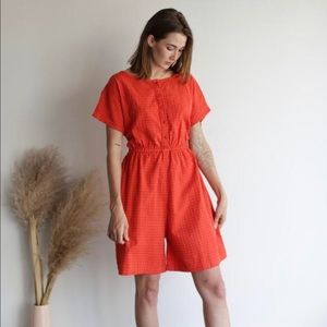 Ace & Jig Weekend Romper in Sriracha